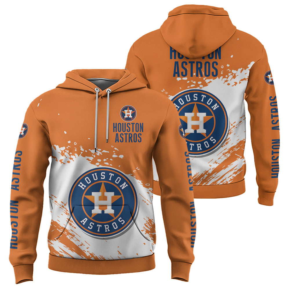 Houston Astros Orange Color MLB Hoodie For Big Fan NH24