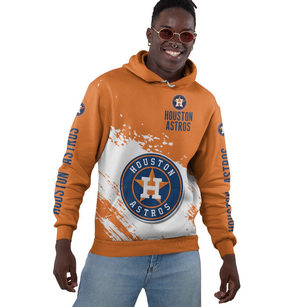 Houston Astros Orange Color MLB Hoodie For Big Fan NH24