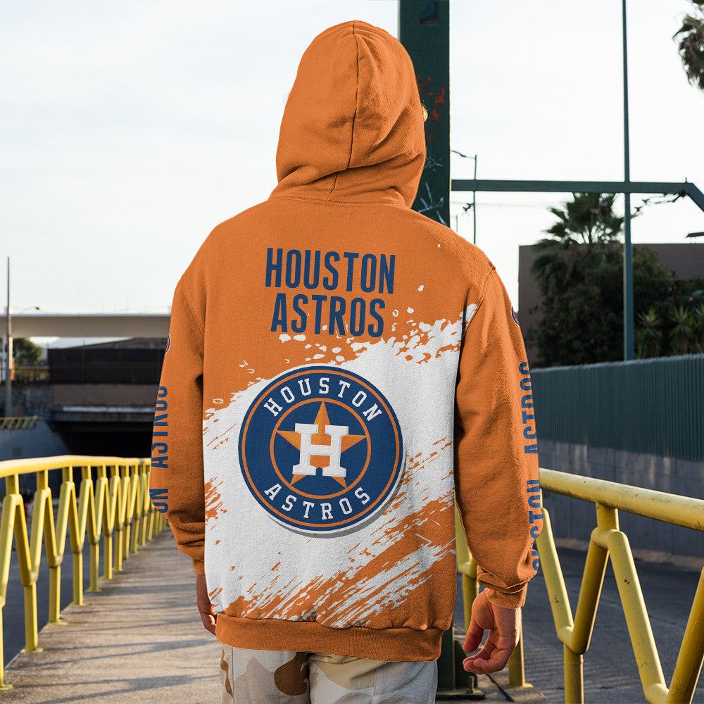 Houston Astros Orange Color MLB Hoodie For Big Fan NH24