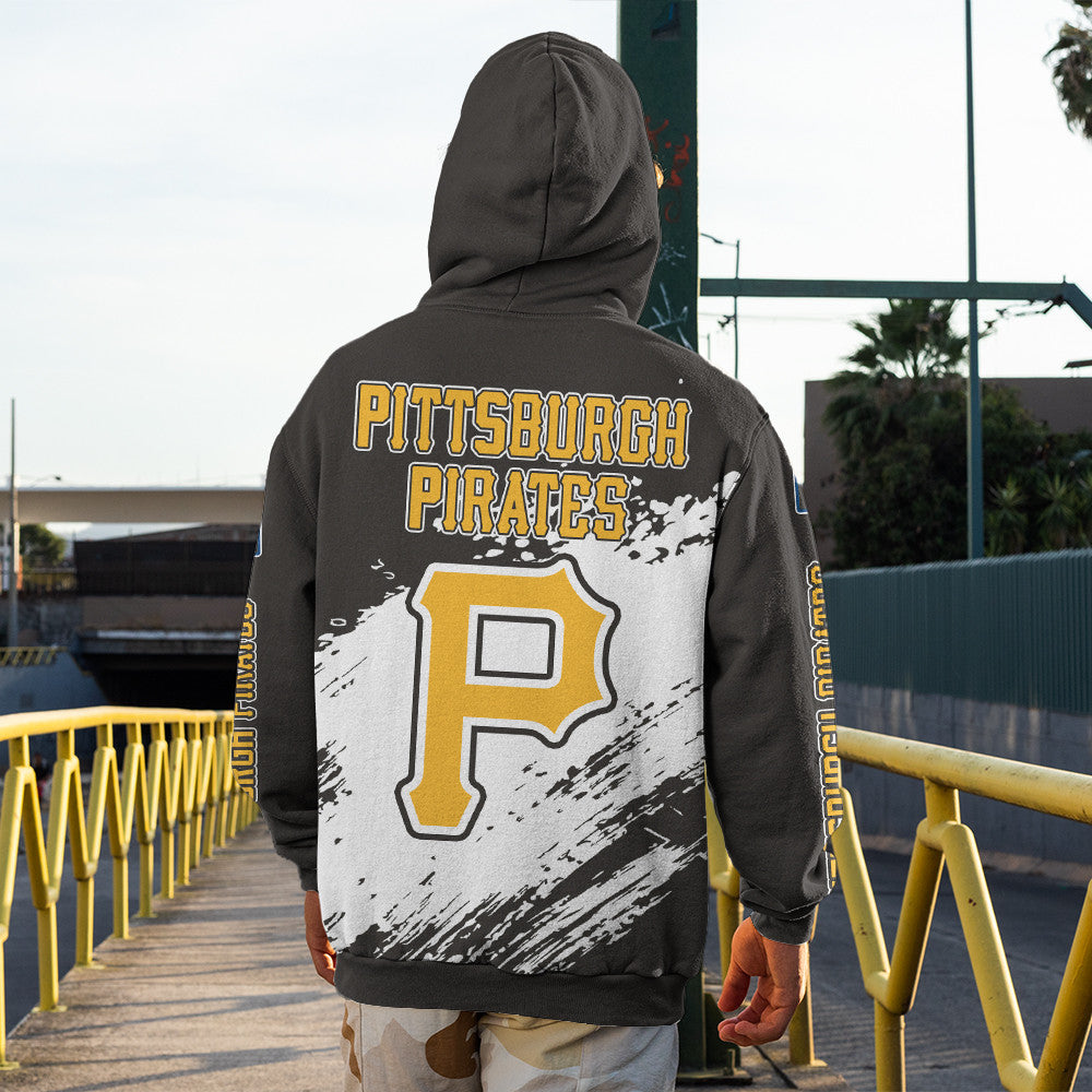 Pittsburgh Pirates Black Color MLB Hoodie For Big Fan NH24