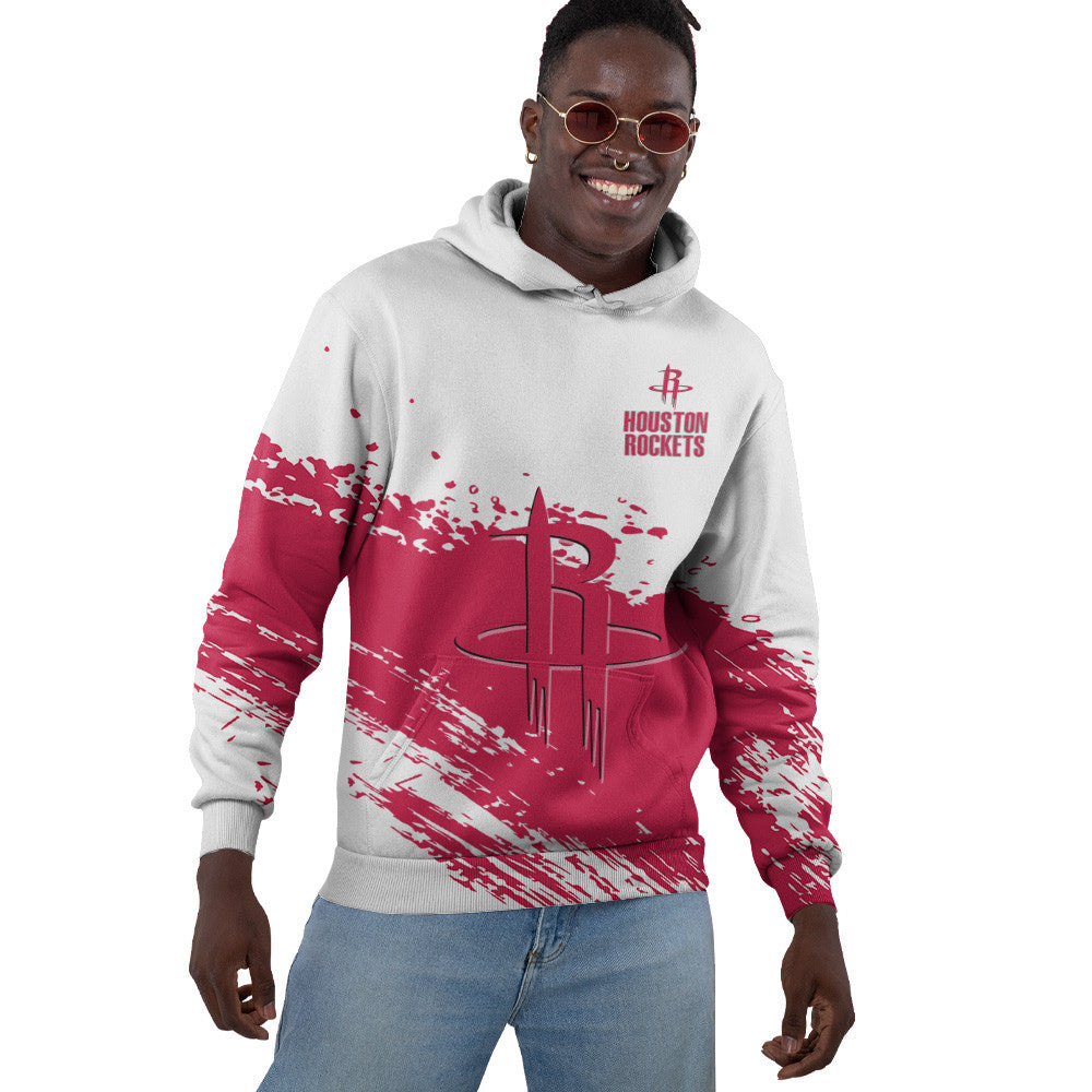 Houston Rockets NBA Hoodie Stylish Logo for Fans Color White NH24