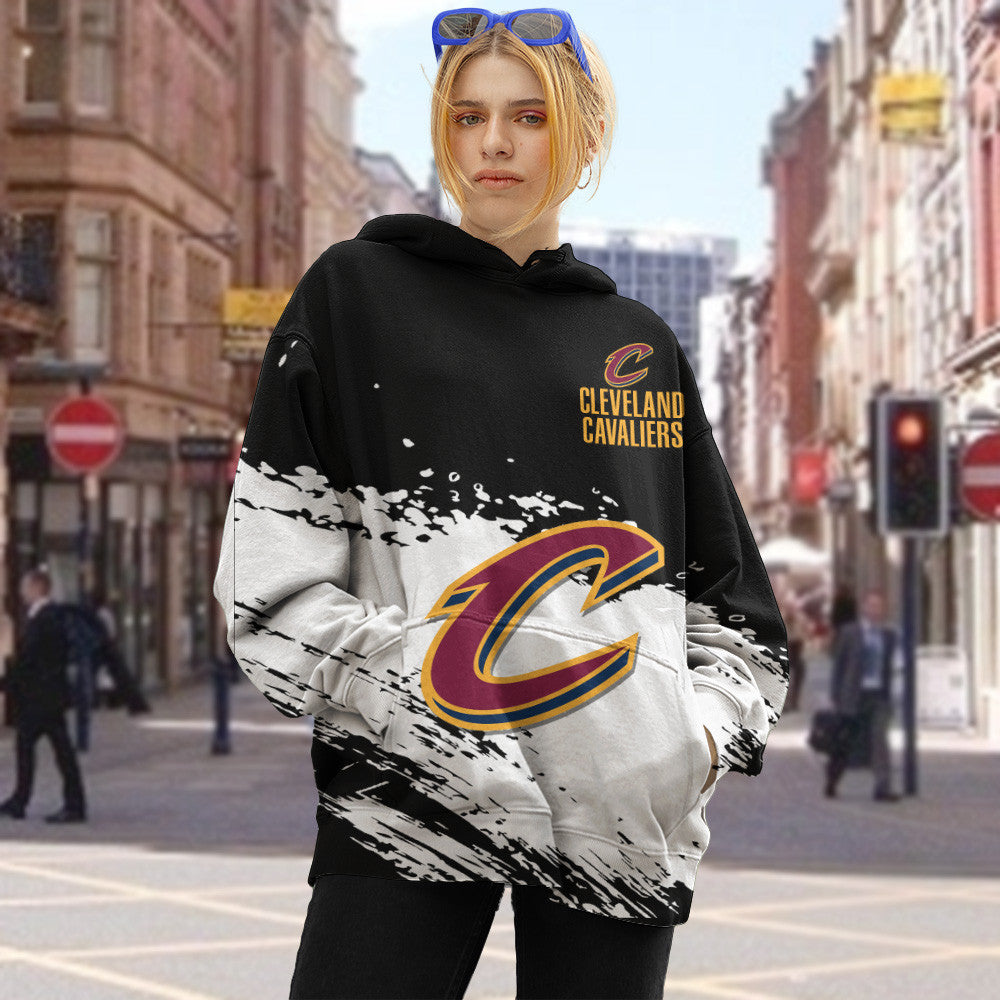 Cleveland Cavaliers NBA Hoodie Stylish Logo for Fans Color Black NH24