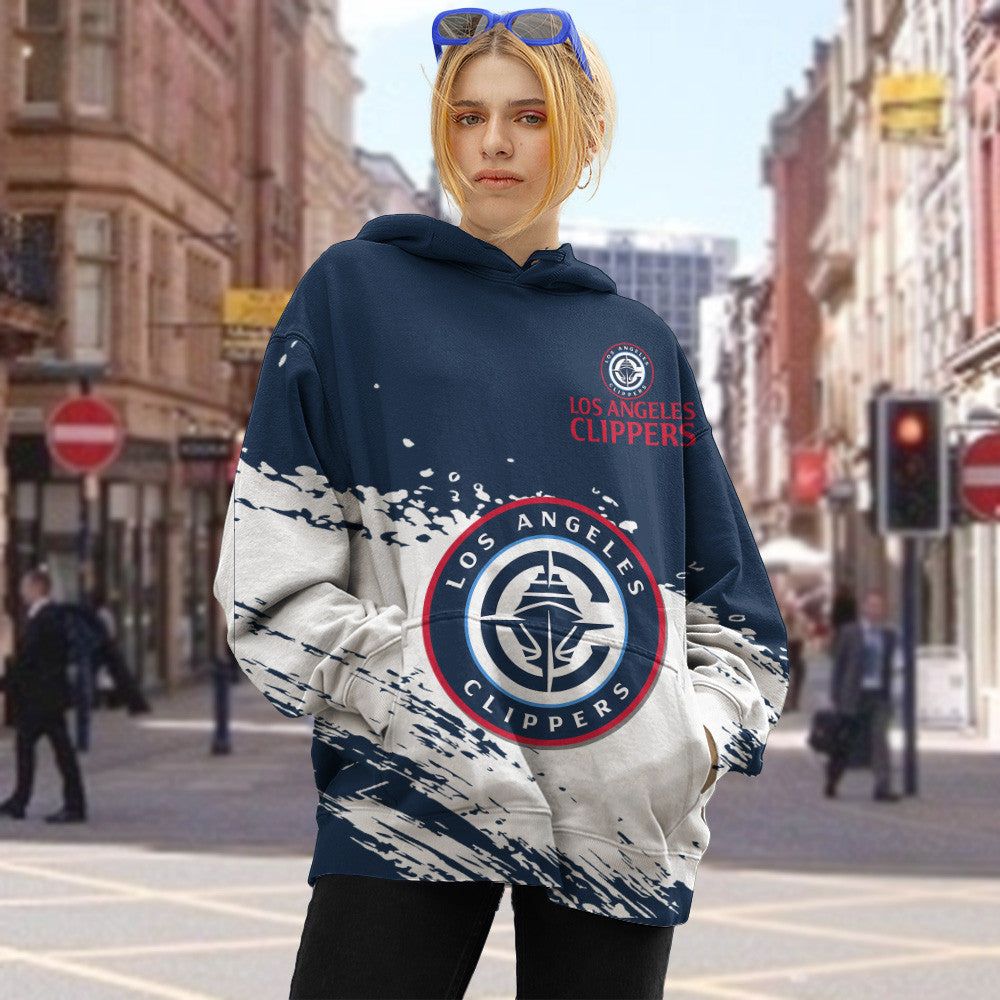 Los Angeles Clippers NBA Hoodie Stylish Logo for Fans Color Blue NH24