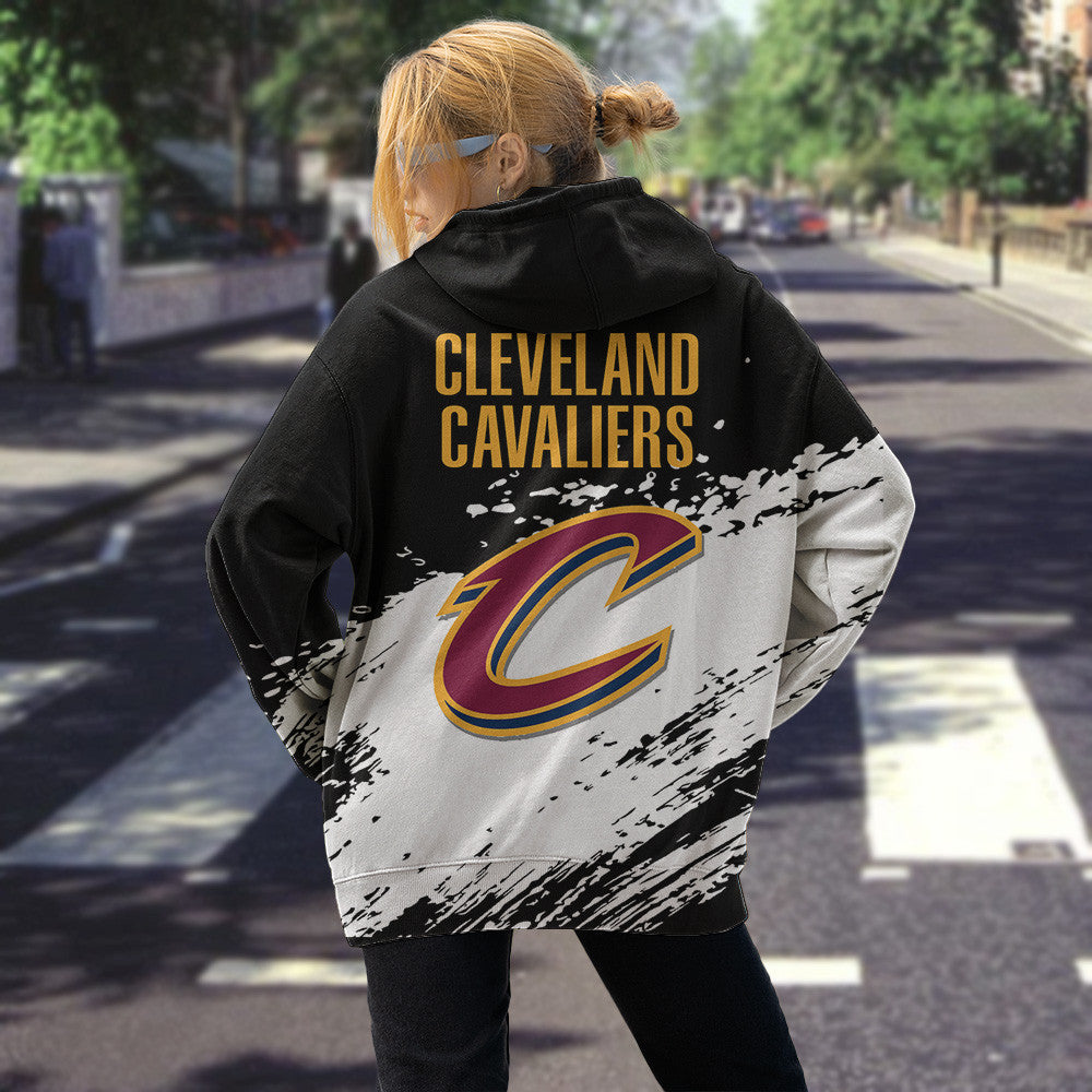 Cleveland Cavaliers NBA Hoodie Stylish Logo for Fans Color Black NH24