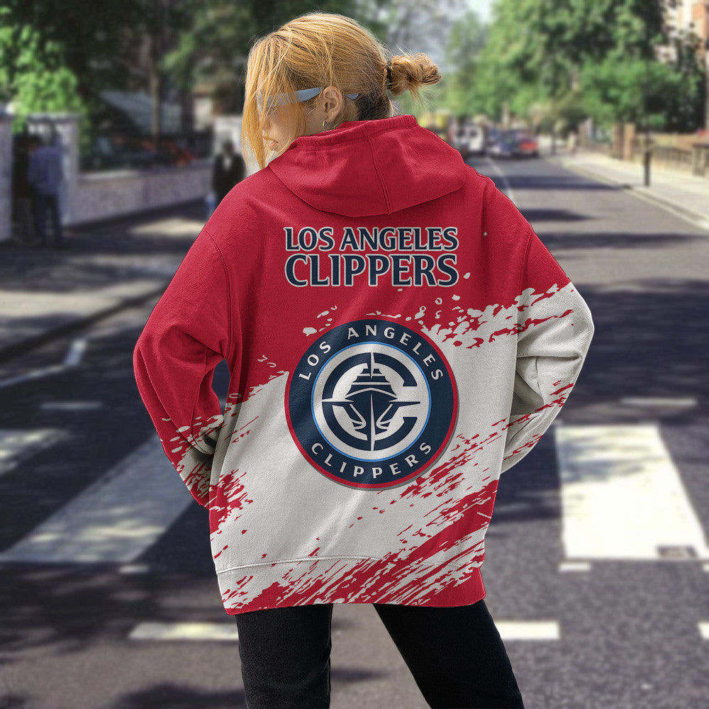 Los Angeles Clippers NBA Hoodie Stylish Logo for Fans Color Red NH24