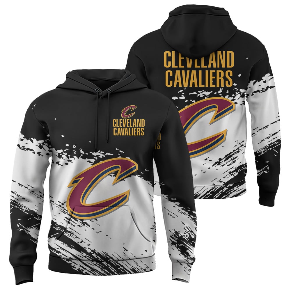 Cleveland Cavaliers NBA Hoodie Stylish Logo for Fans Color Black NH24