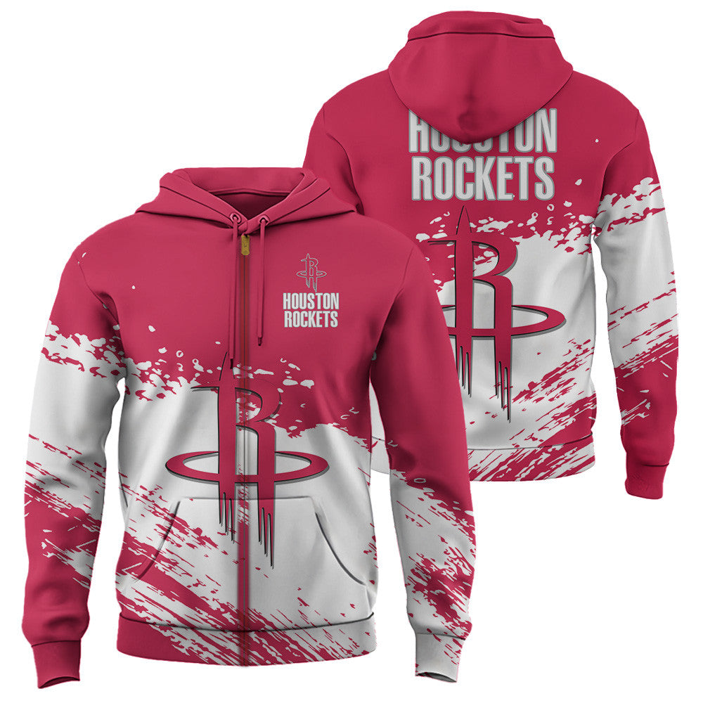 Houston Rockets NBA Hoodie Stylish Logo for Fans Color Red NH24