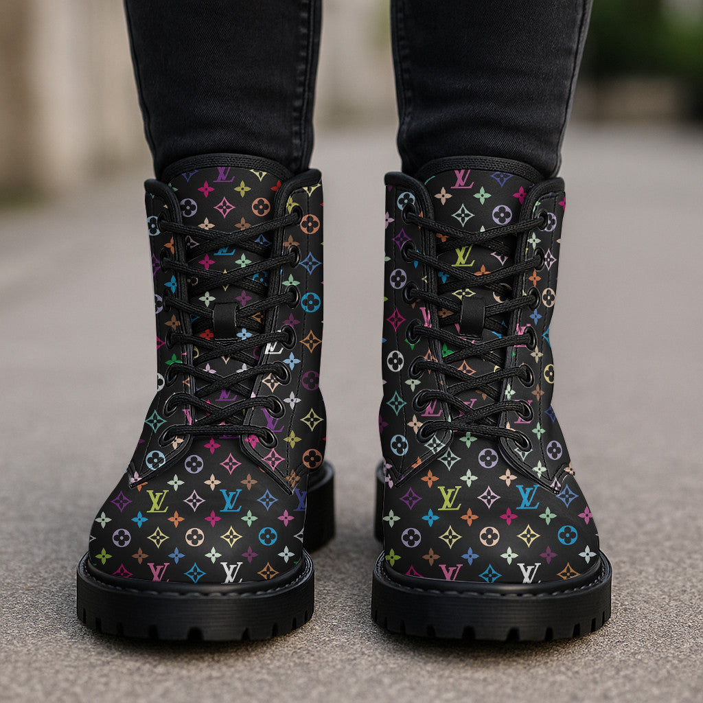 Louis Vuitton Leather Boots Multicolor Style