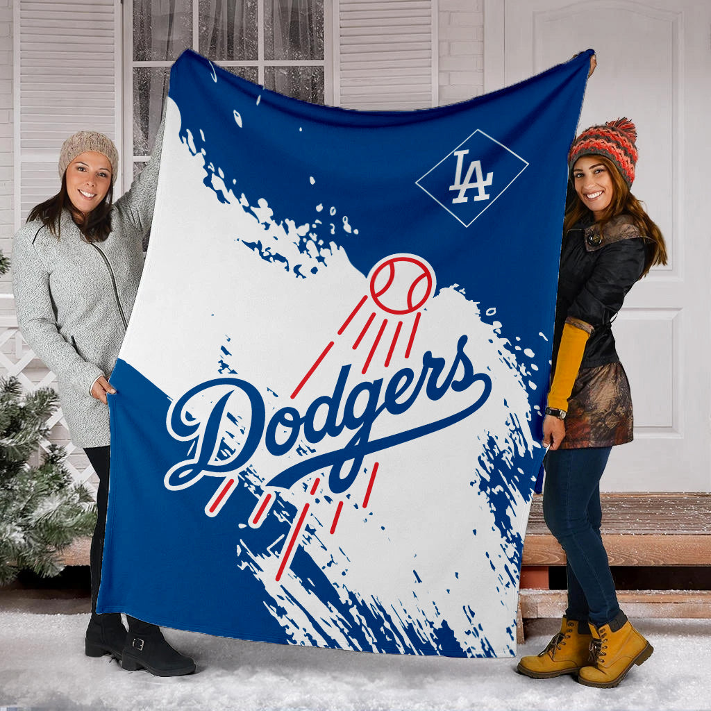 Los Angeles Dodgers Baseball Premium Blanket - Stylish Dodgers Logo Tee Tor Fans NH24