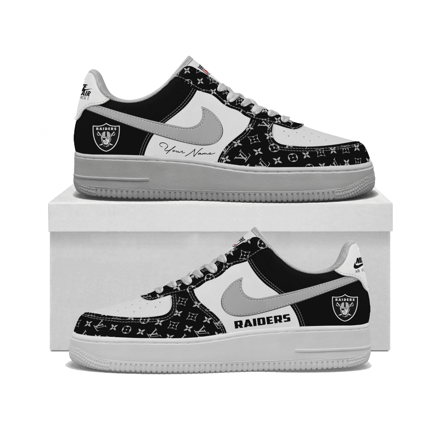 (Personalized) Las Vegas Raiders LV x Nike Air Force 1
