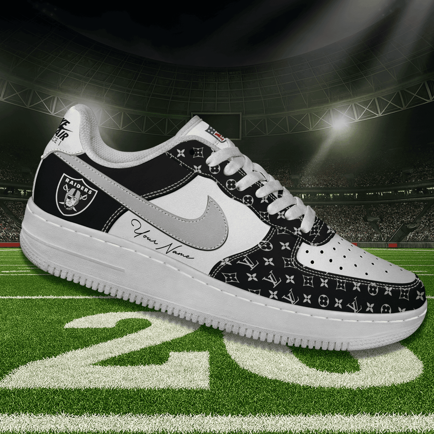 (Personalized) Las Vegas Raiders LV x Nike Air Force 1