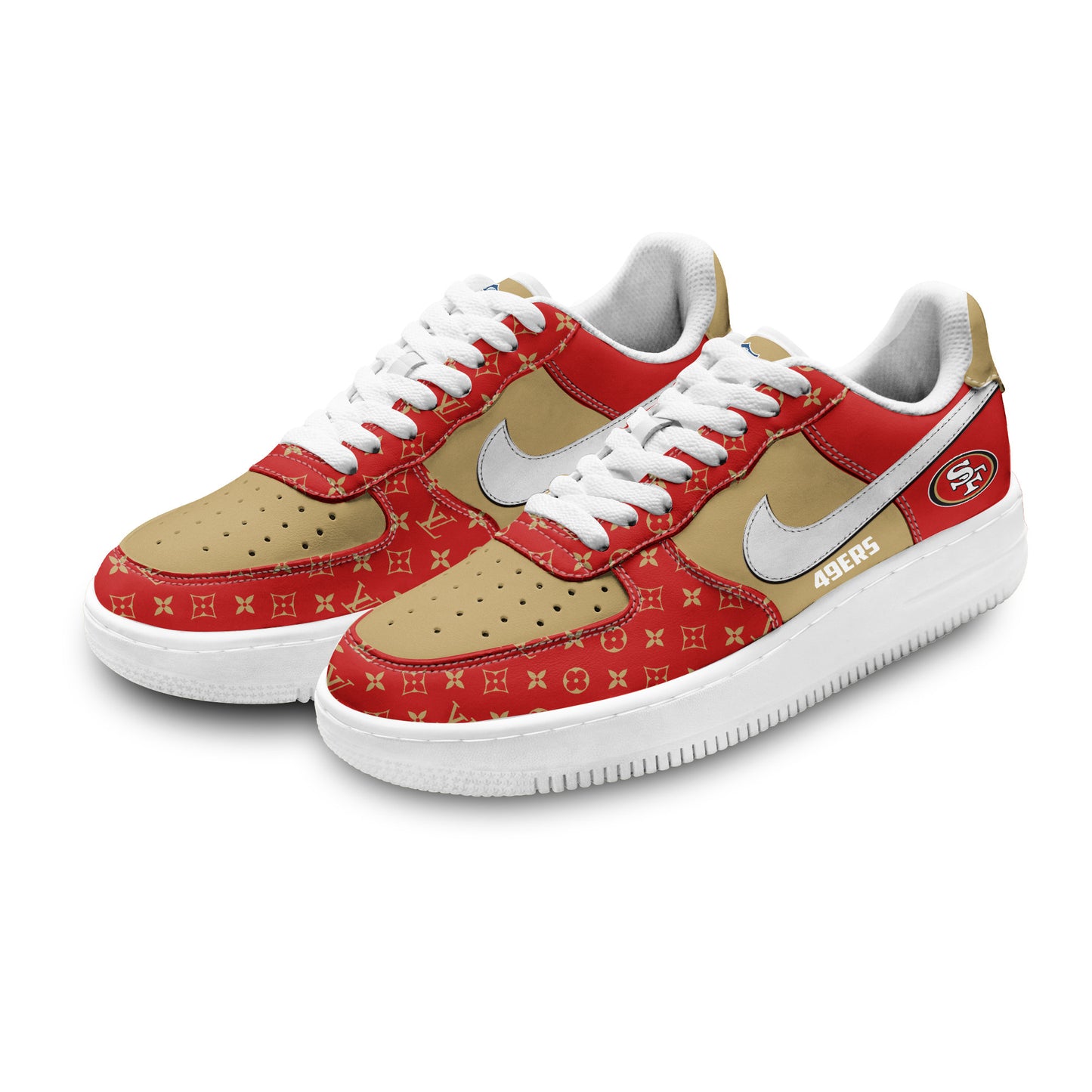 (Personalized) San Francisco 49ers LV x Nike Air Force 1