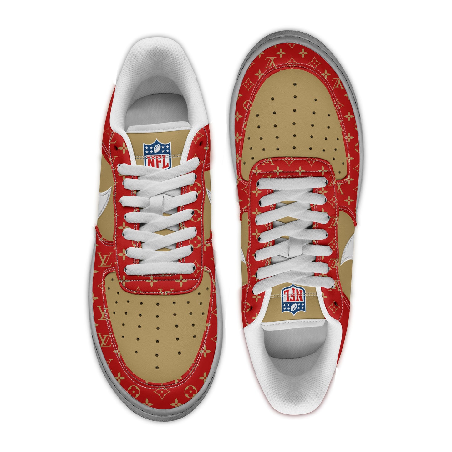 (Personalized) San Francisco 49ers LV x Nike Air Force 1