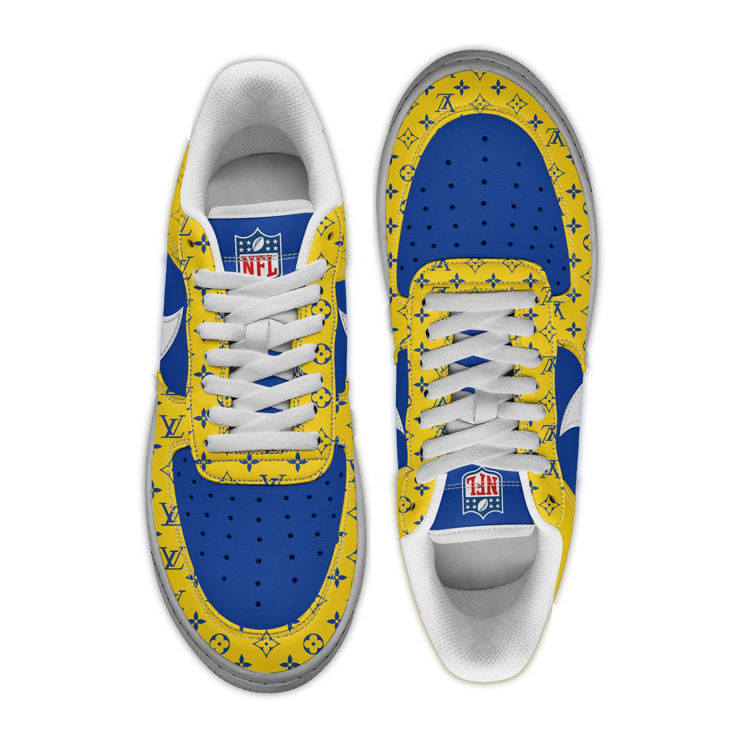 (Personalized) Los Angeles Rams LV x Nike Air Force 1