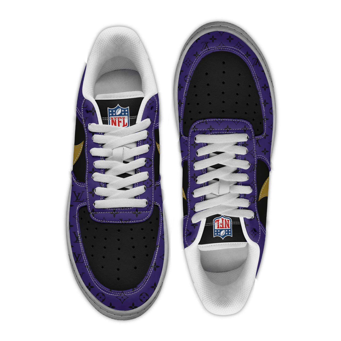 (Personalized) Baltimore Ravens LV x Nike Air Force 1