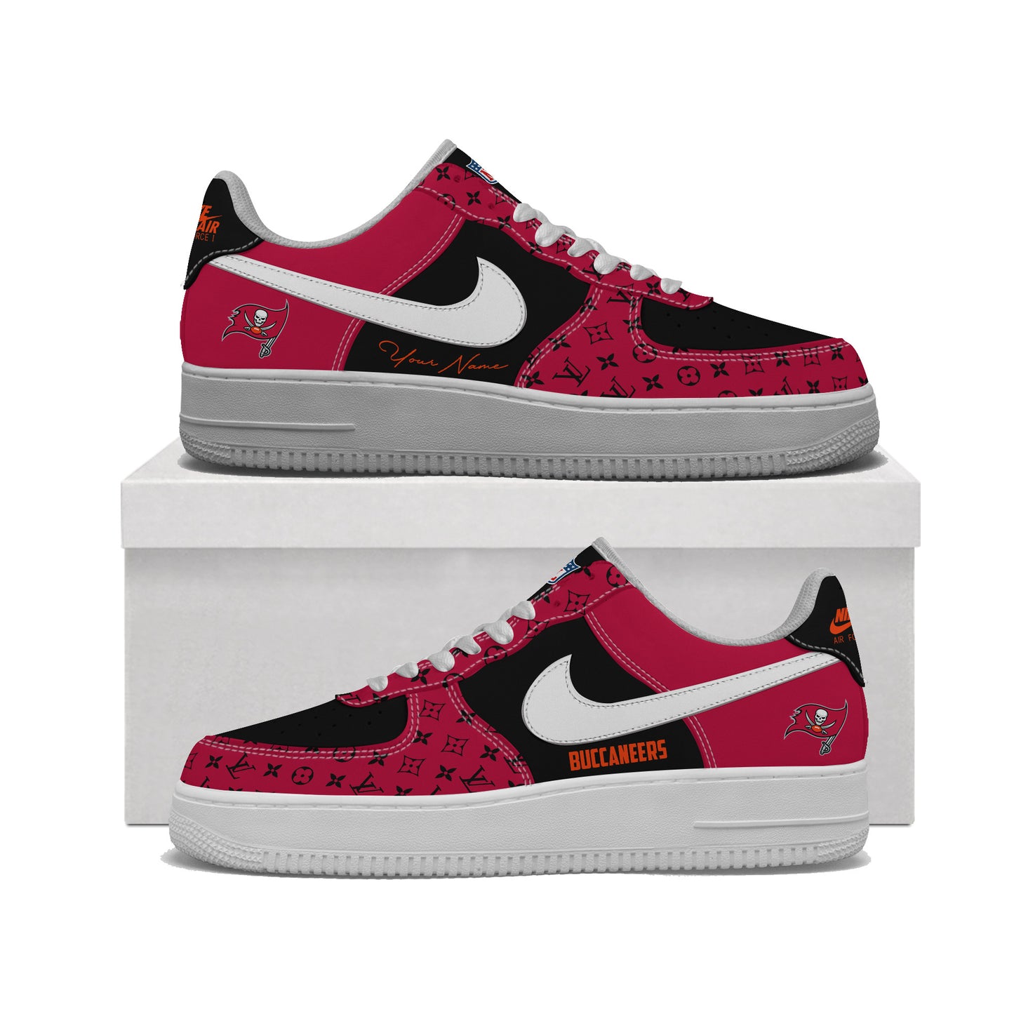 (Personalized) Tampa Bay Buccaneers LV x Nike Air Force 1