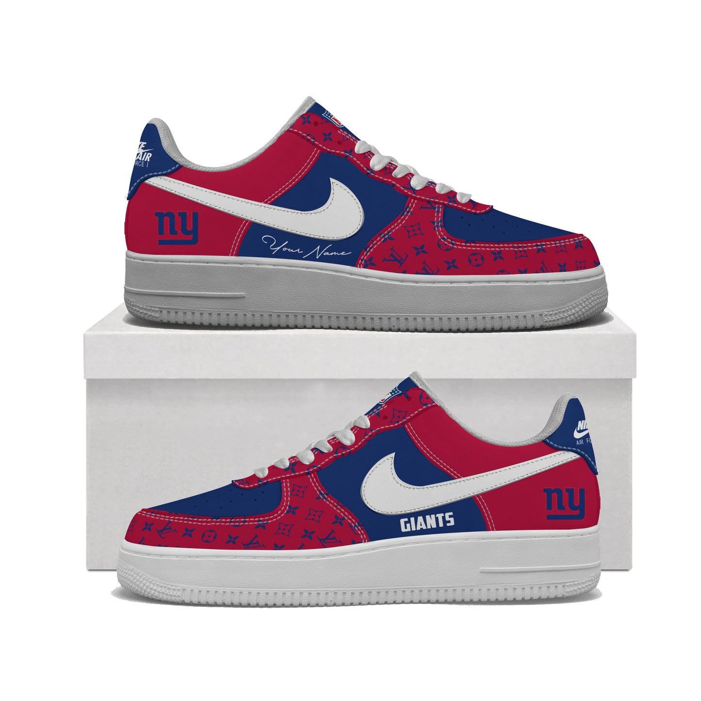 (Personalized) New York Giants LV x Nike Air Force 1