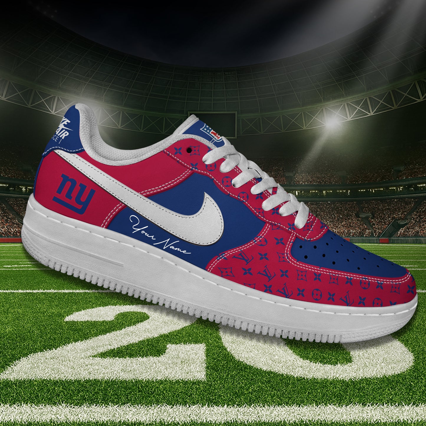 (Personalized) New York Giants LV x Nike Air Force 1