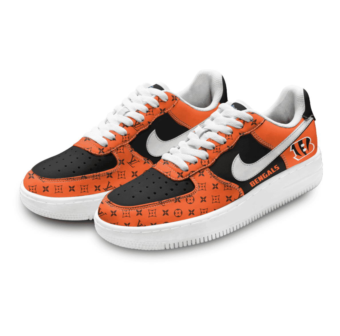 (Personalized) Cincinnati Bengals LV x Nike Air Force 1