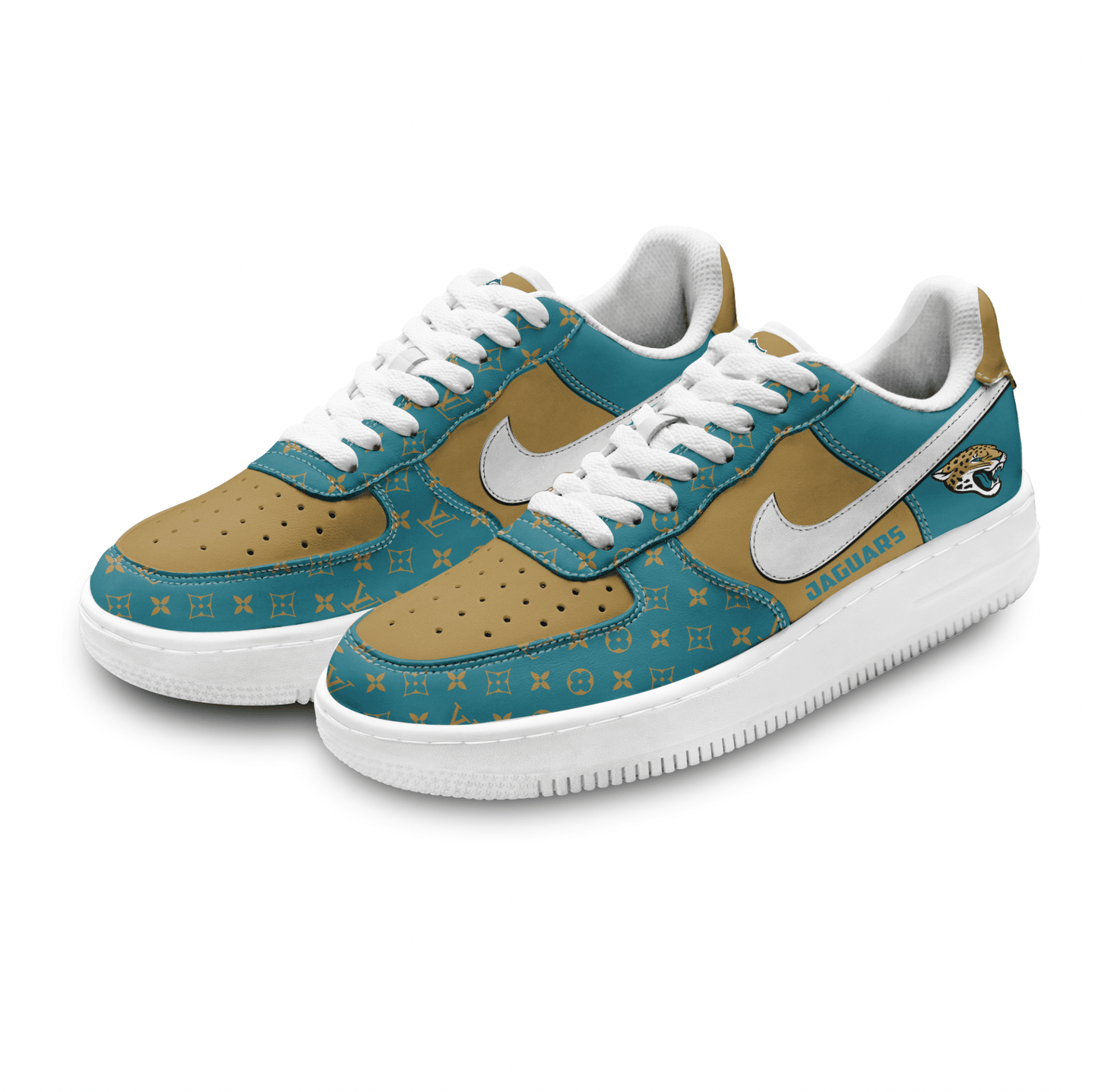 (Personalized) Jacksonville Jaguars LV x Nike Air Force 1