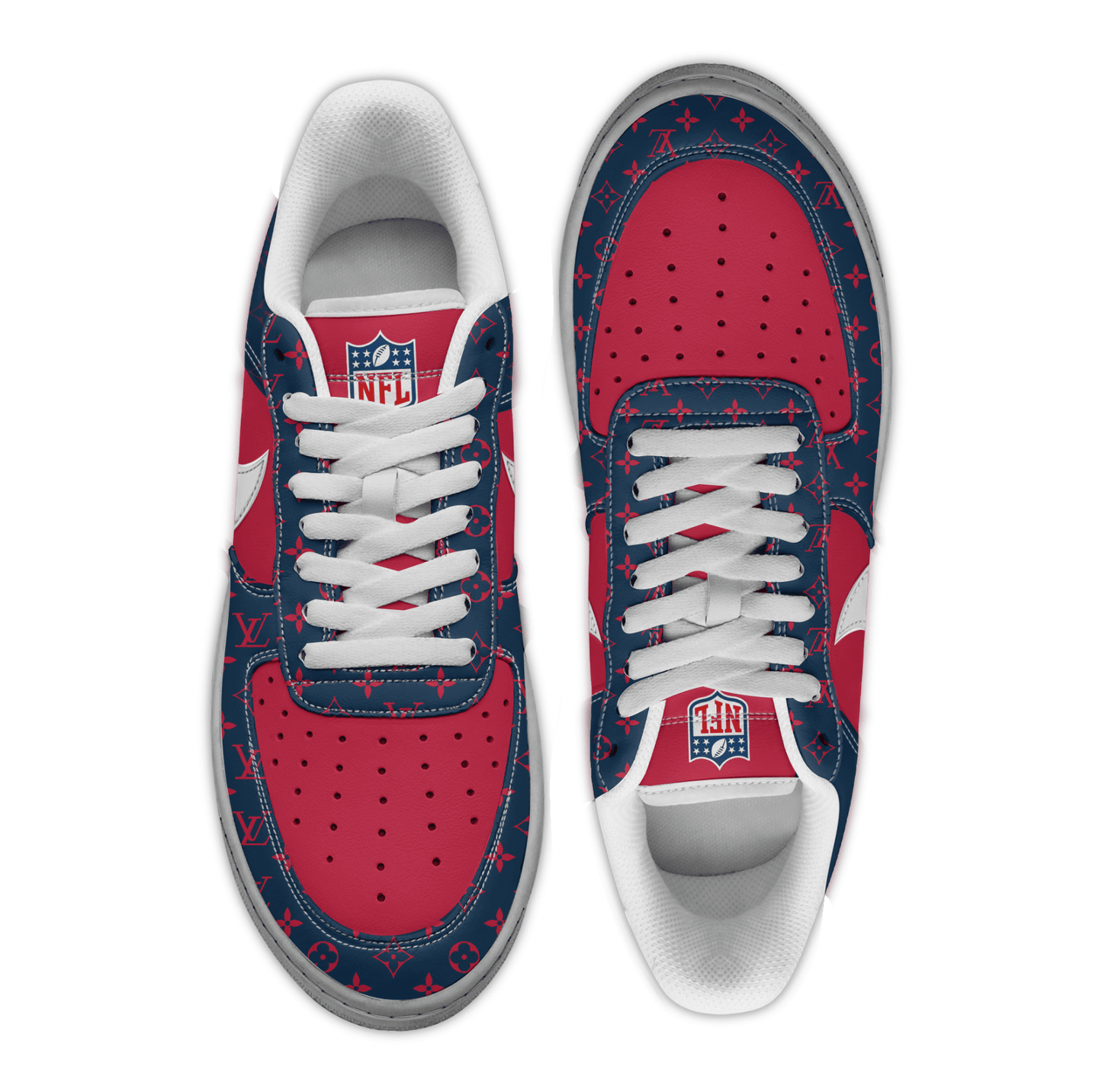 (Personalized) New England Patriots LV x Nike Air Force 1