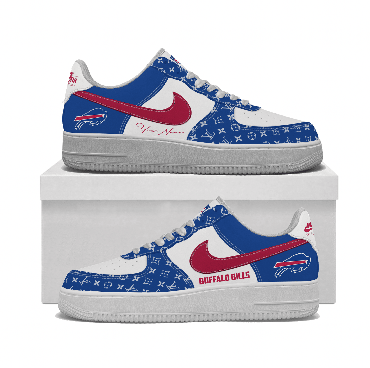 (Personalized) Buffalo Bills LV x Nike Air Force 1