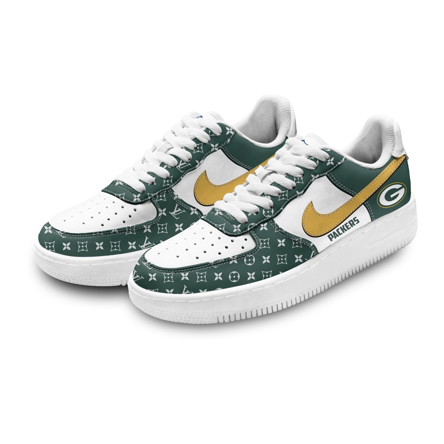 (Personalized) Green Bay Packers LV x Nike Air Force 1