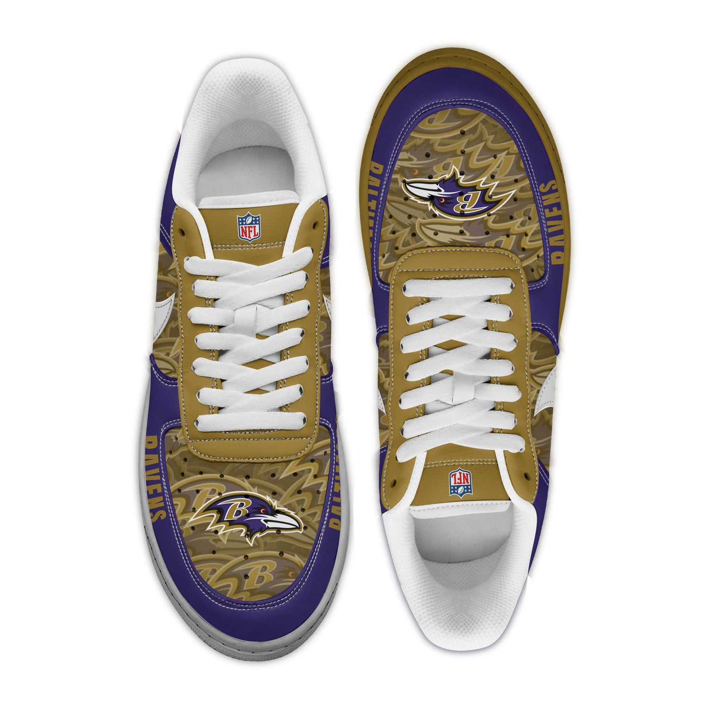 (Personalized) Baltimore Ravens Nike Air Force 1