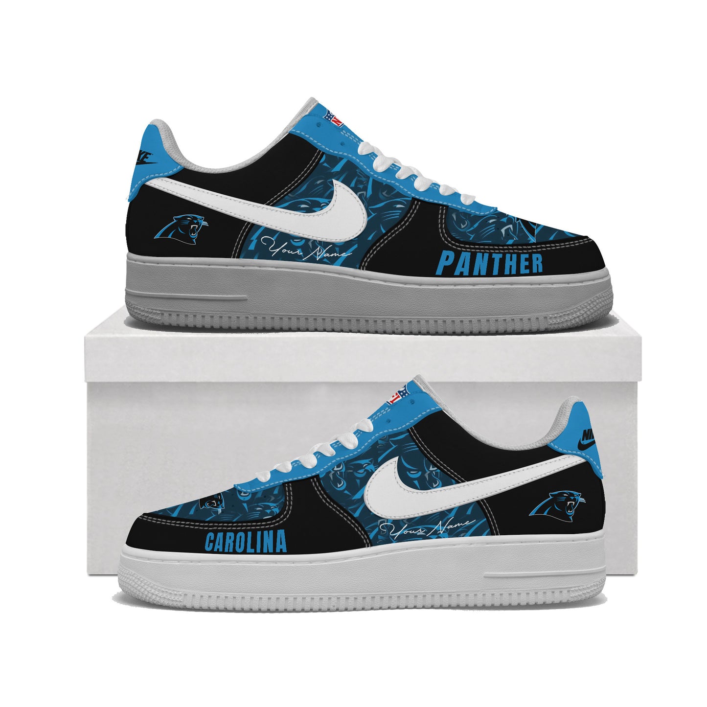 (Personalized) Carolina Panthers Nike Air Force 1