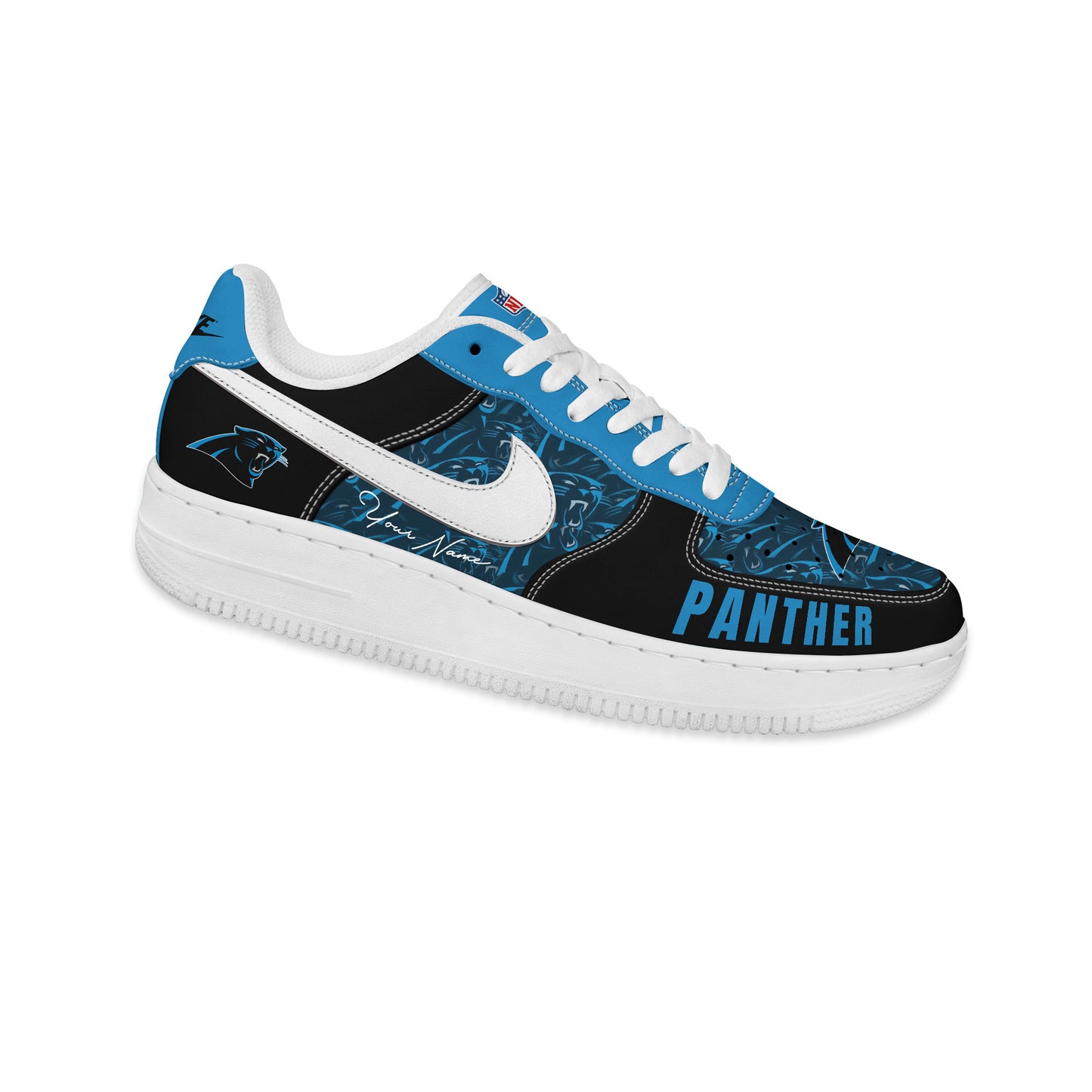 (Personalized) Carolina Panthers Nike Air Force 1