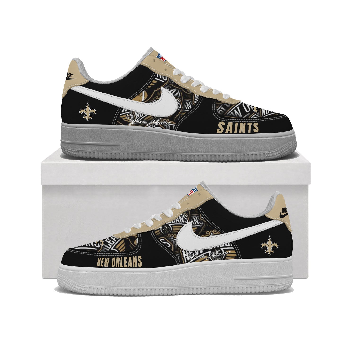 (Personalized) New Orleans Saints Nike Air Force 1