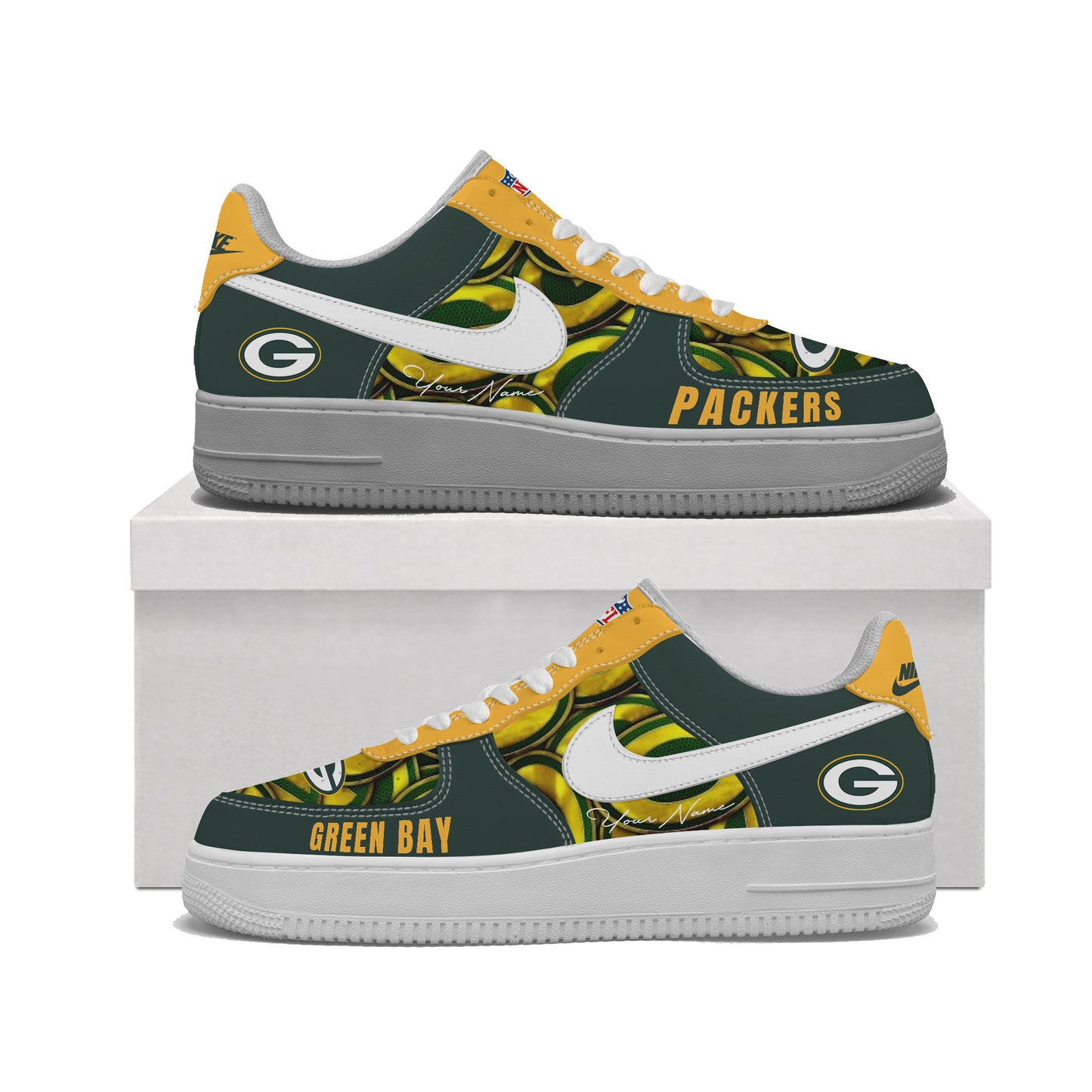 (Personalized) Green Bay Packers Nike Air Force 1