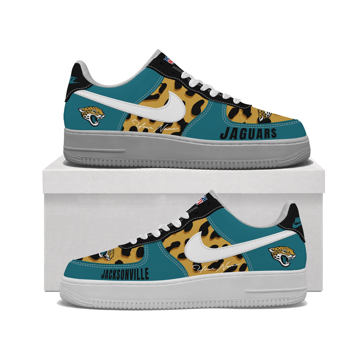 (Personalized) Jacksonville Jaguars Nike Air Force 1