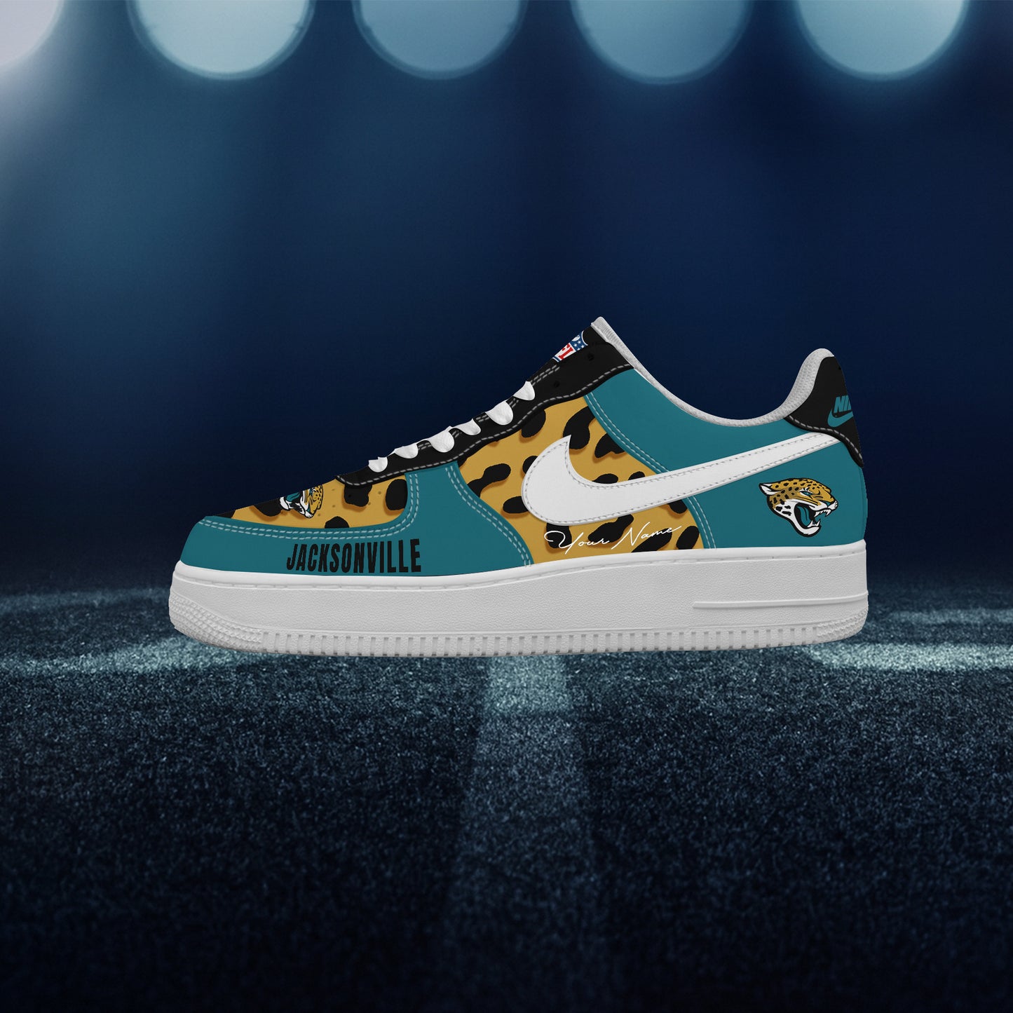 (Personalized) Jacksonville Jaguars Nike Air Force 1