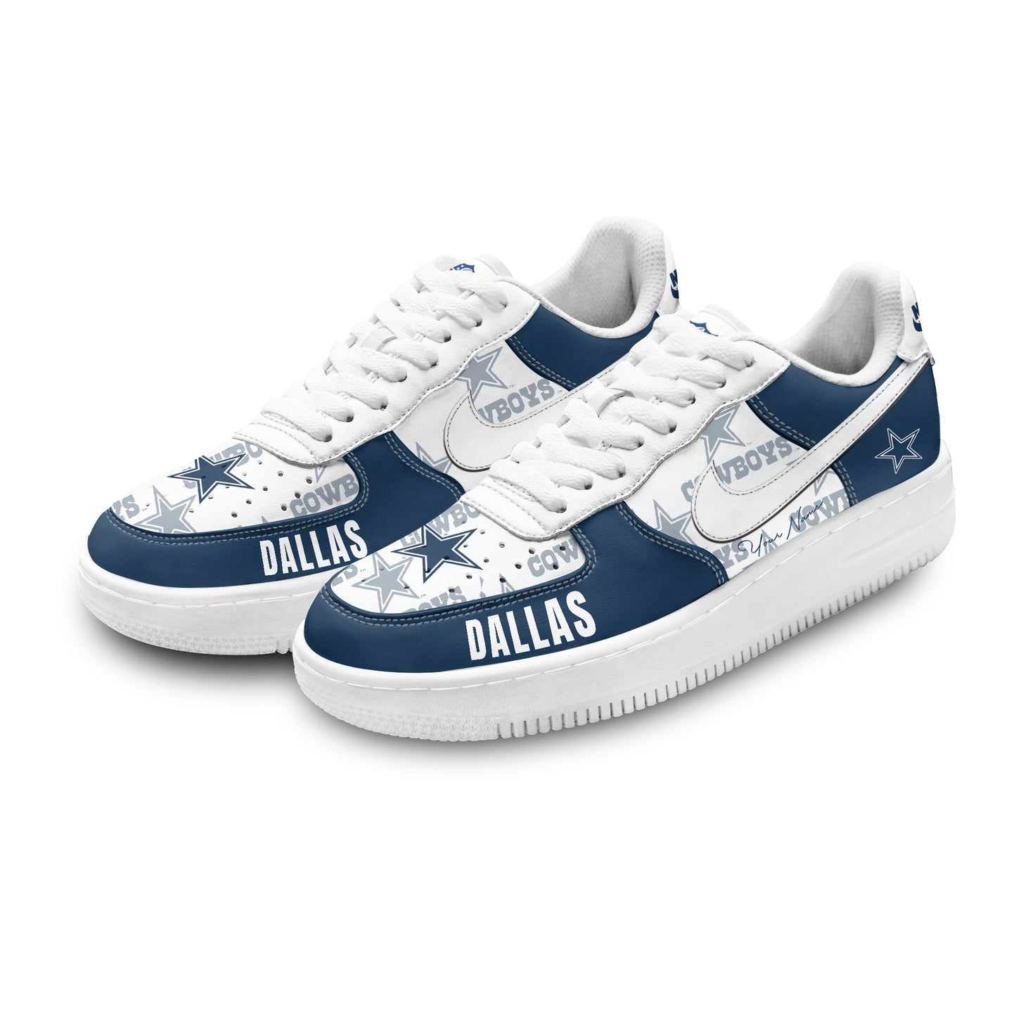 (Personalized) Dallas Cowboys Nike Air Force 1