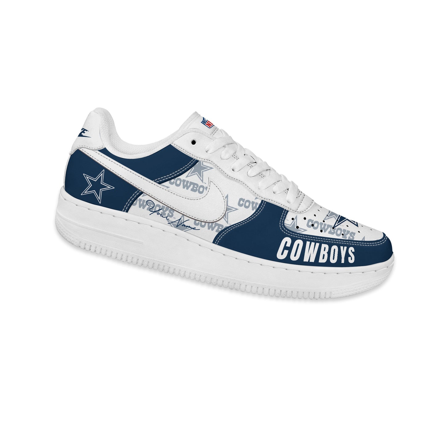 (Personalized) Dallas Cowboys Nike Air Force 1