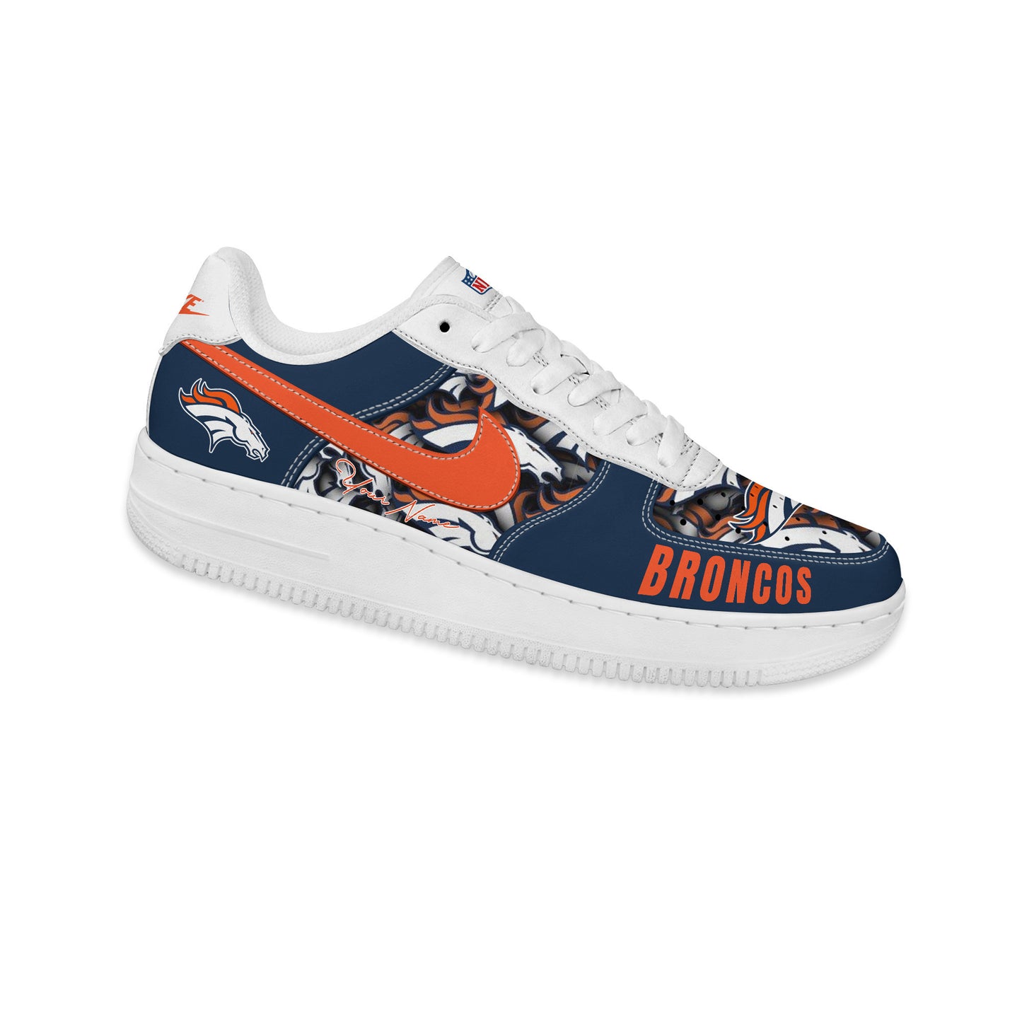 (Personalized) Denver Broncos Nike Air Force 1