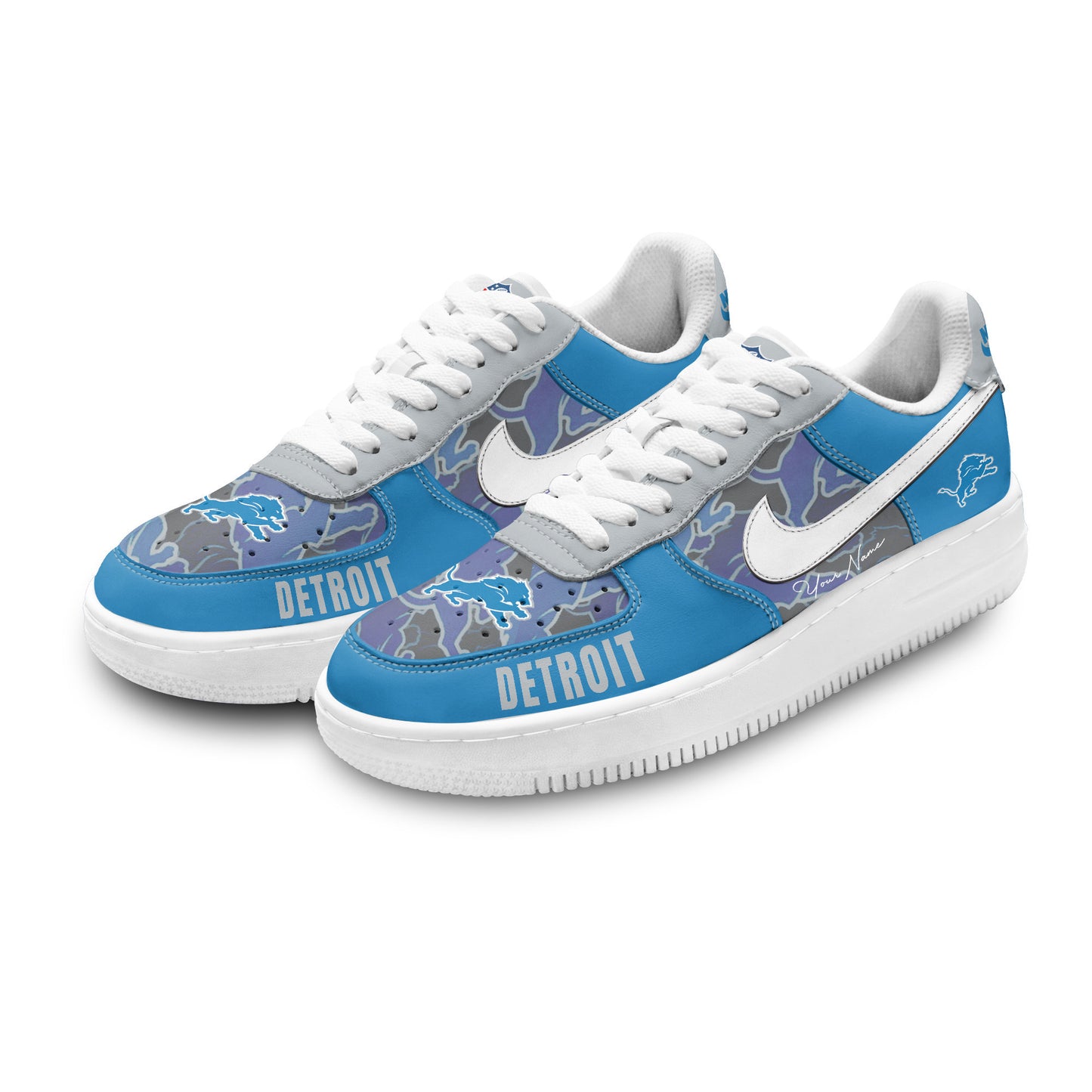 (Personalized) Detroit Lions Nike Air Force 1