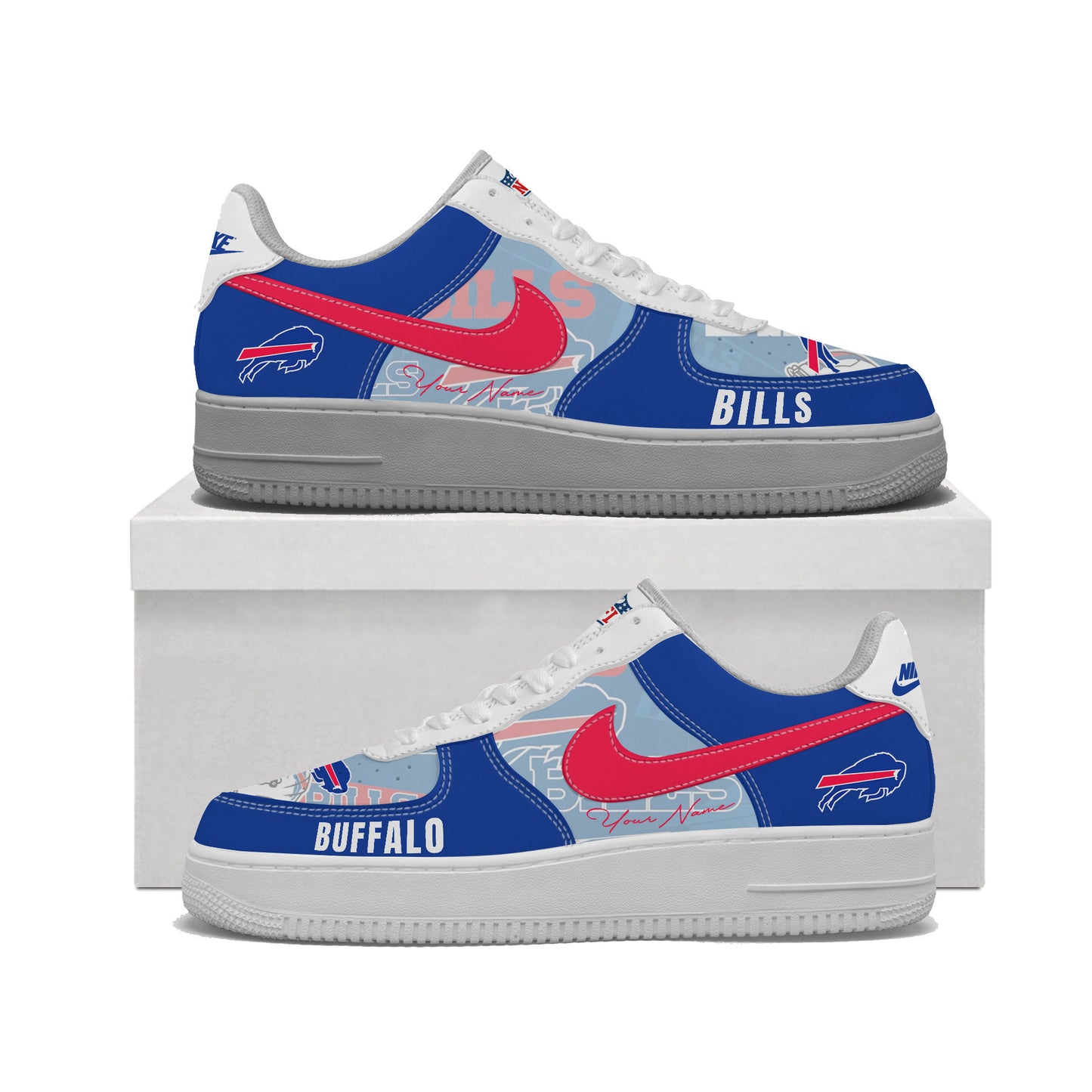 (Personalized) Buffalo Bills Nike Air Force 1