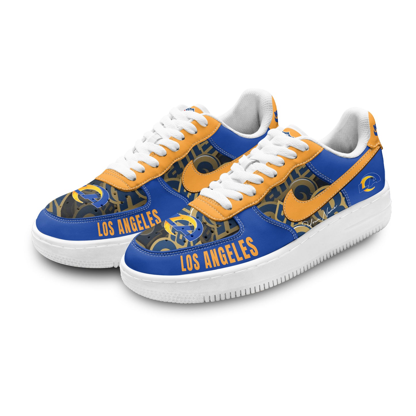 (Personalized) Los Angeles Rams Nike Air Force 1