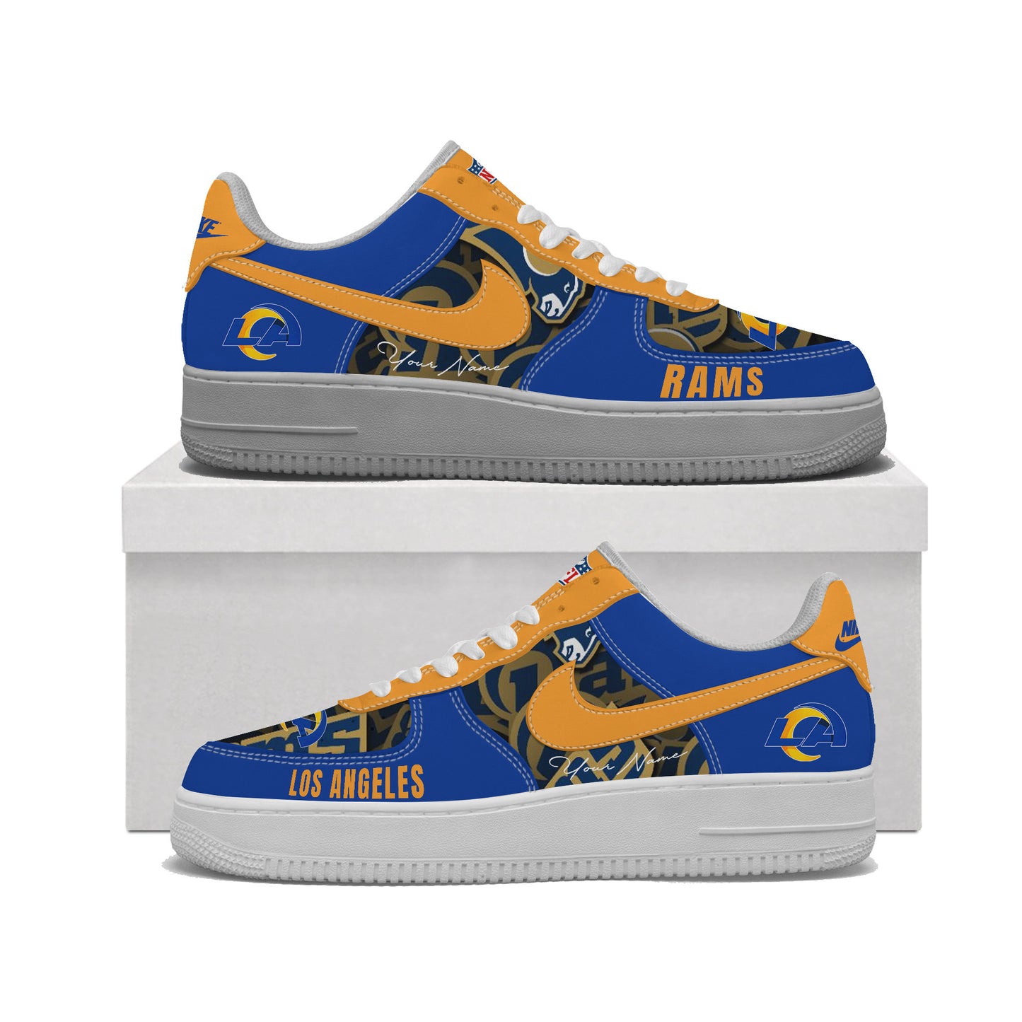 (Personalized) Los Angeles Rams Nike Air Force 1