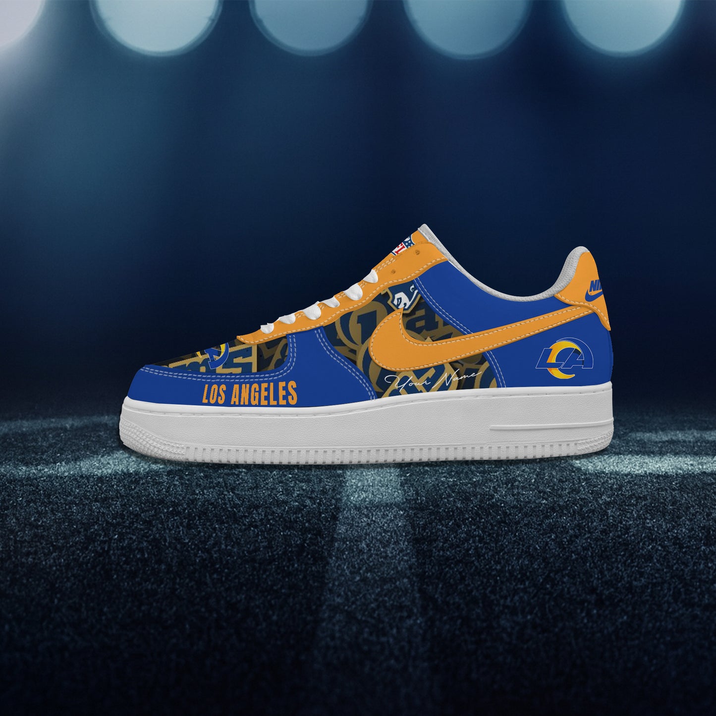 (Personalized) Los Angeles Rams Nike Air Force 1