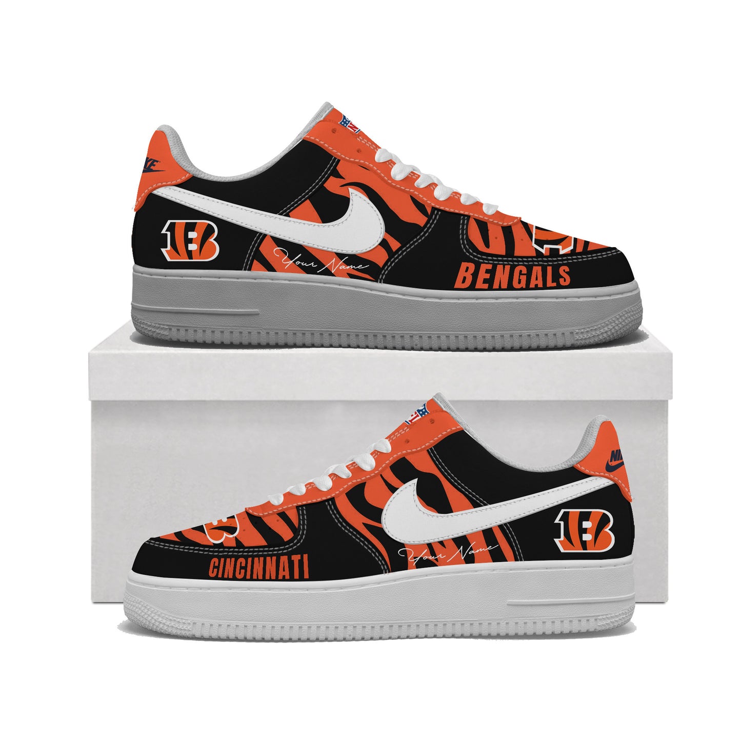 (Personalized) Cincinnati Bengals Nike Air Force 1
