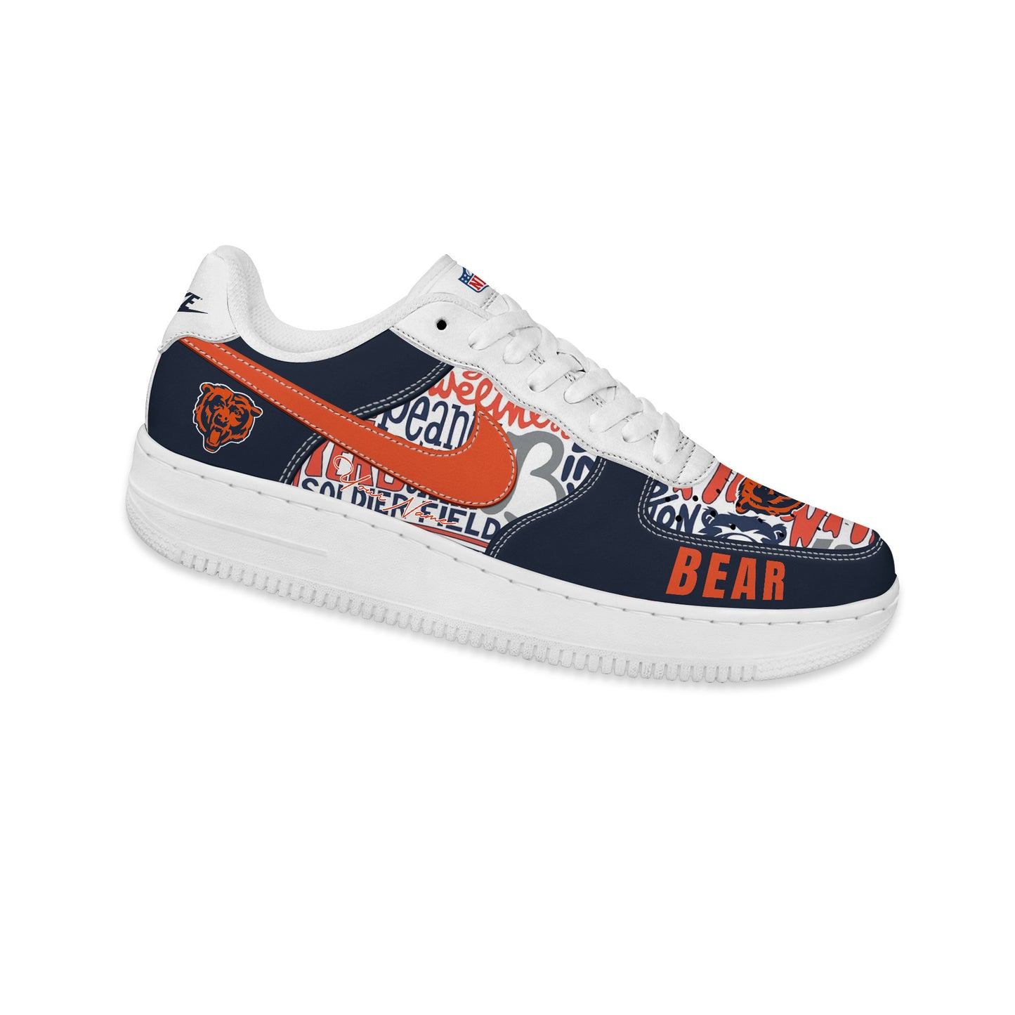 (Personalized) Chicago Bears Nike Air Force 1