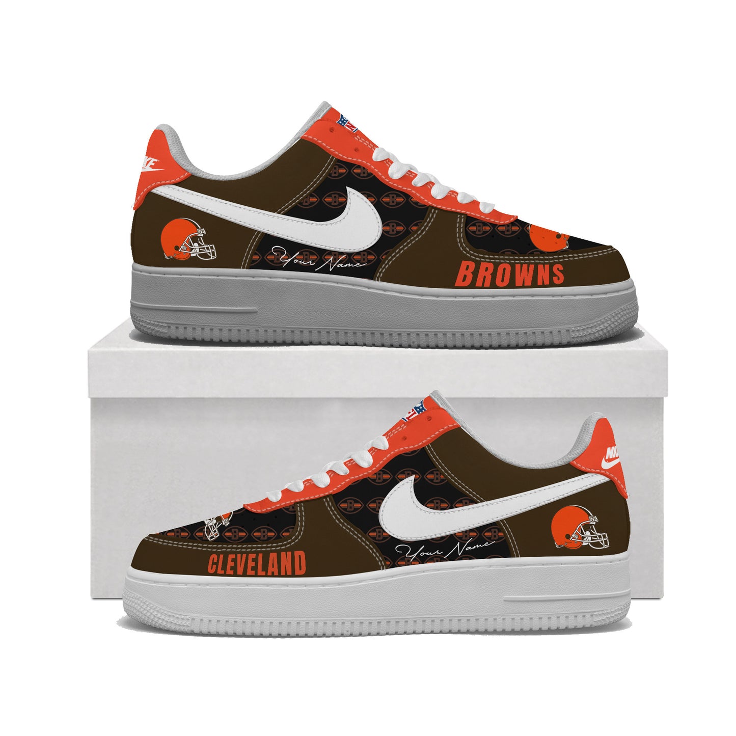 (Personalized) Cleveland Browns Nike Air Force 1