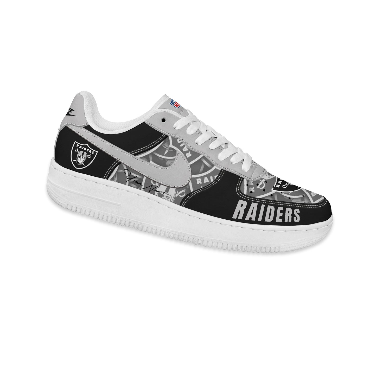 (Personalized) Las Vegas Raiders Nike Air Force 1