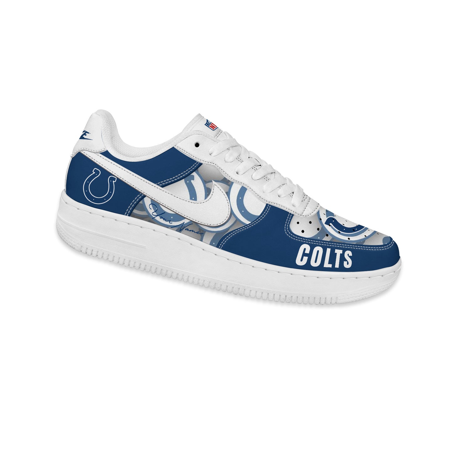 (Personalized) Indianapolis Colts Nike Air Force 1