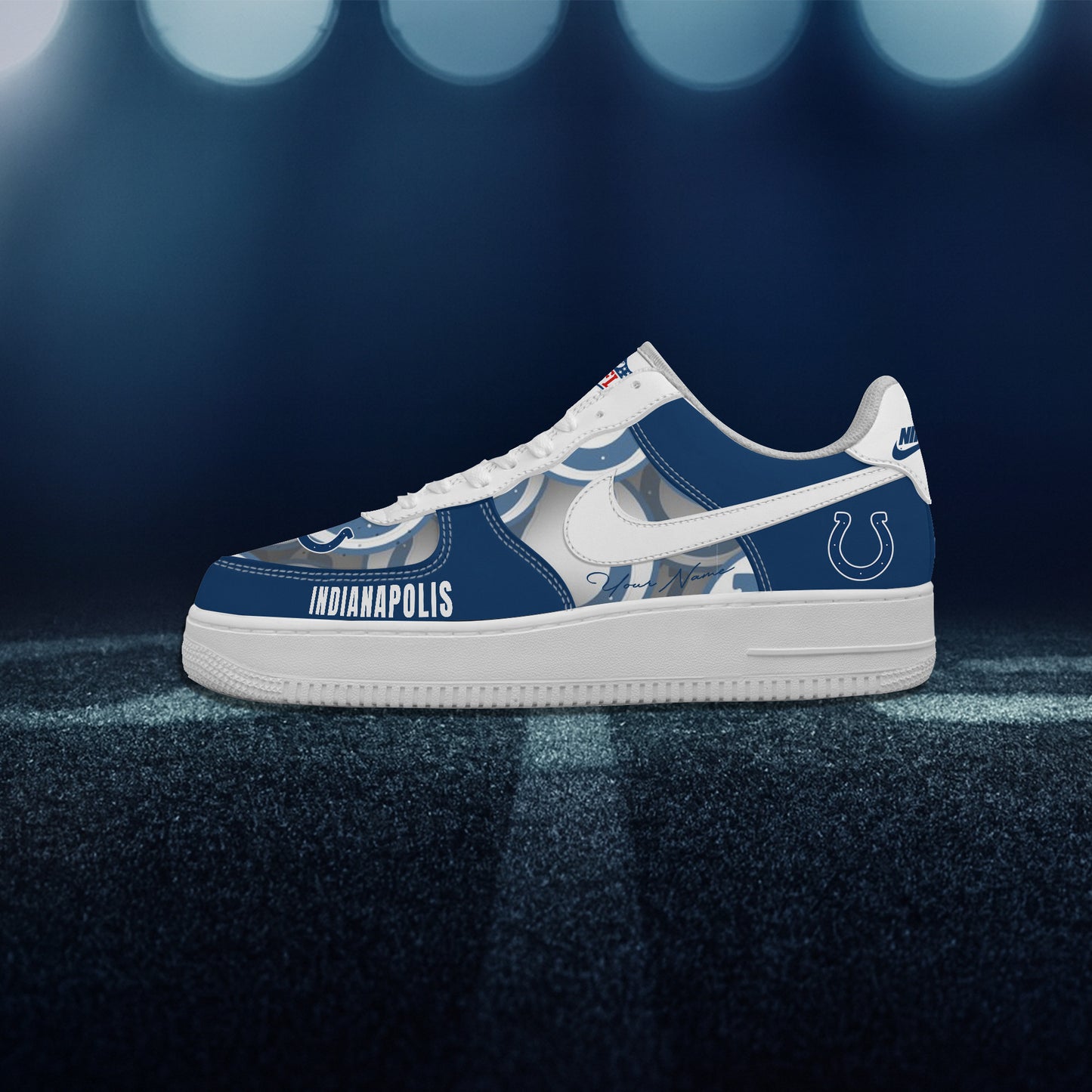 (Personalized) Indianapolis Colts Nike Air Force 1