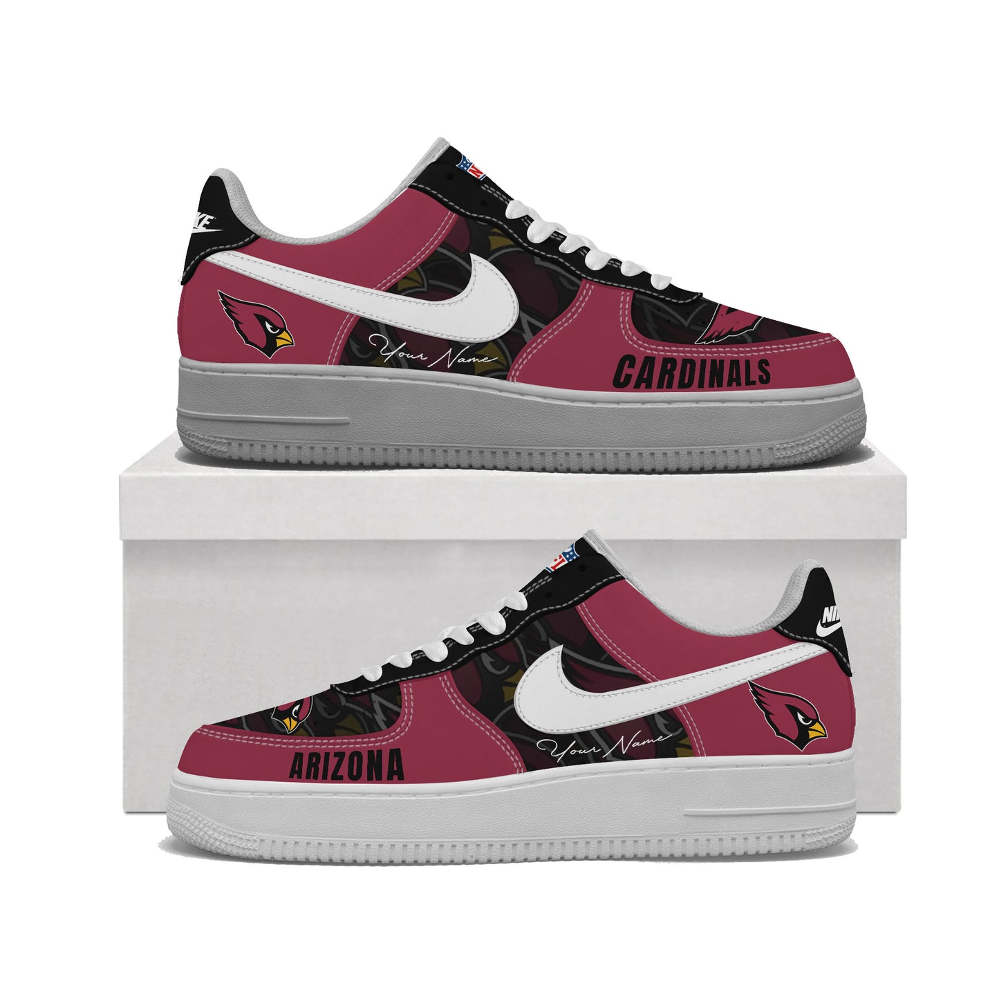(Personalized) Arizona Cardinals Nike Air Force 1