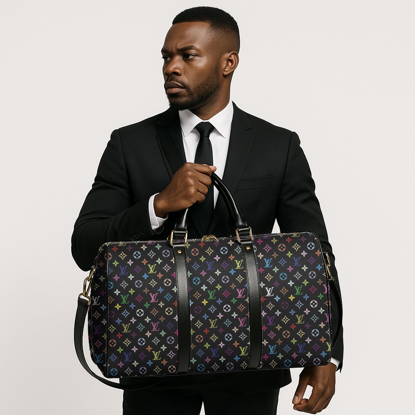 Louis Vuitton Travel Duffle Bag Multicolor Style
